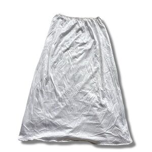 Vintage Impromptu White Slip Skirt | Lace Trim | Coquette Lingerie | Y2K